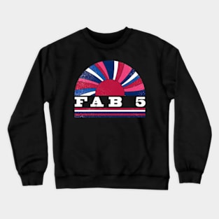 Fab Proud Name Personalized Retro Flowers Beautiful Crewneck Sweatshirt